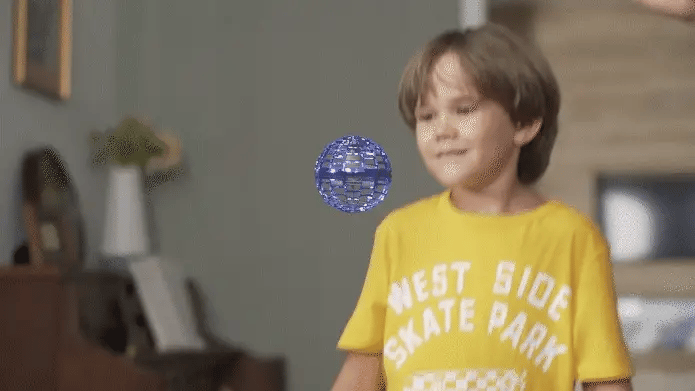 Flying Ball Boomerang Spinner Dynamic RGB Lights Double Pass