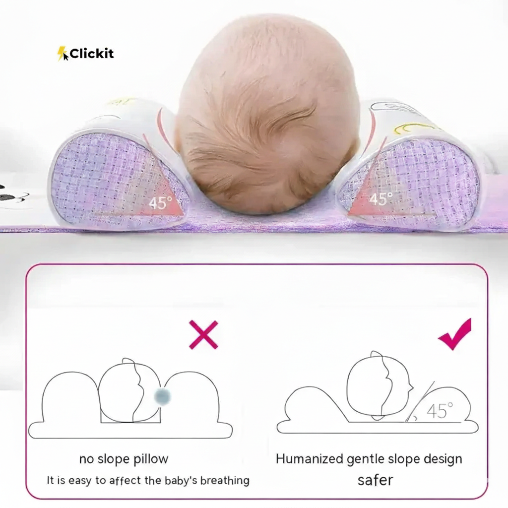 Infant Anti-Flat Head Shaping Support – Ultra Soft Memory Foam