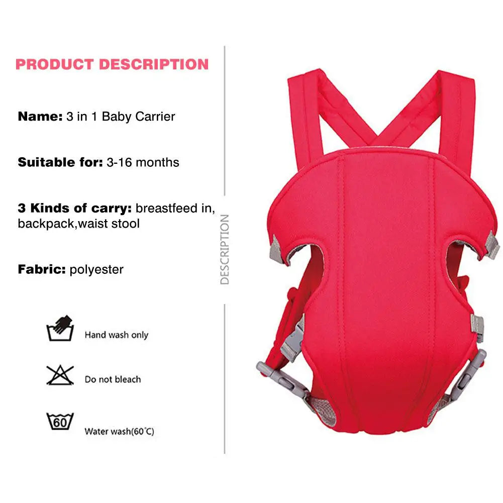 3 in 1 Baby Carrier New Upgraded Baby Carrier