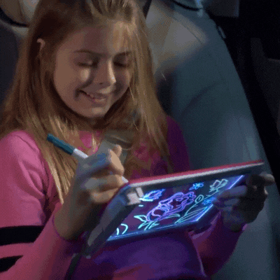 3D Magic Drawing Pad LED Light Luminous Board with Watercolor Pen Intellectual Development Toy Children Painting Learning Tool